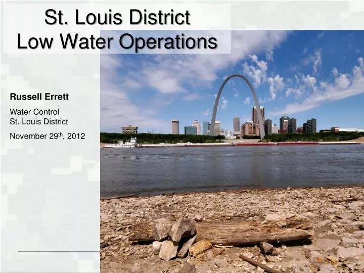 st louis district low water operations