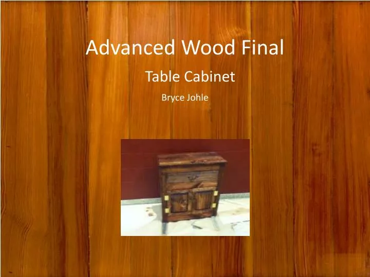 advanced wood final table cabinet