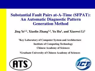 Substantial Fault Pairs at-A-Time (SFPAT): An Automatic Diagnostic Pattern Generation Method