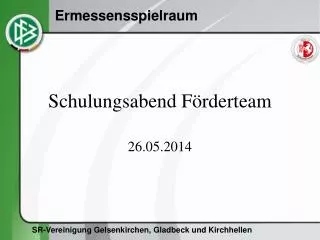schulungsabend f rderteam