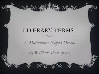Literary Terms-