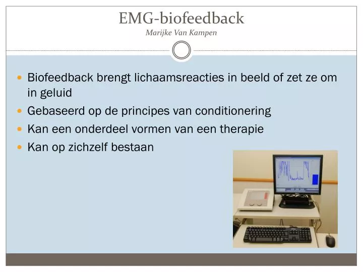 emg biofeedback marijke van kampen