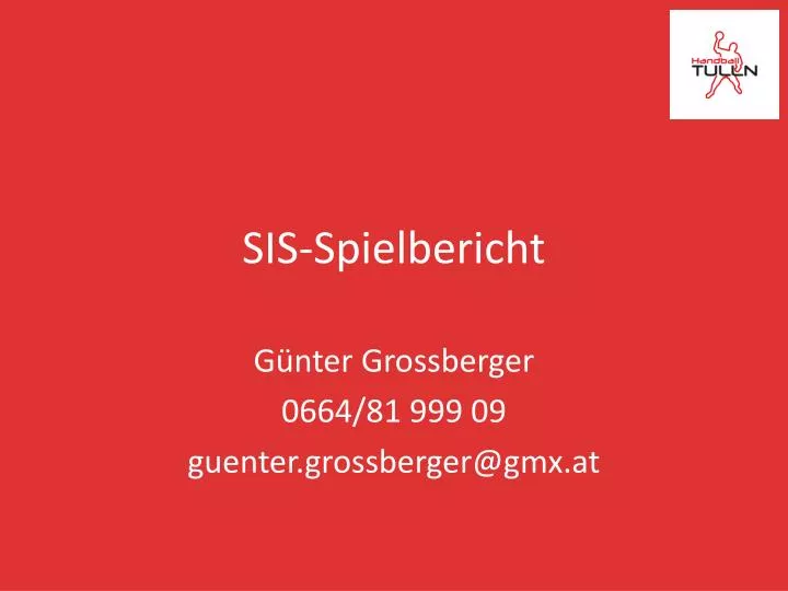 sis spielbericht