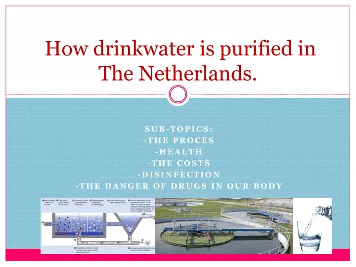 how drinkwater is purified in the netherlands