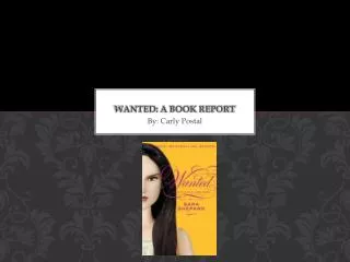 Wanted: a book Report