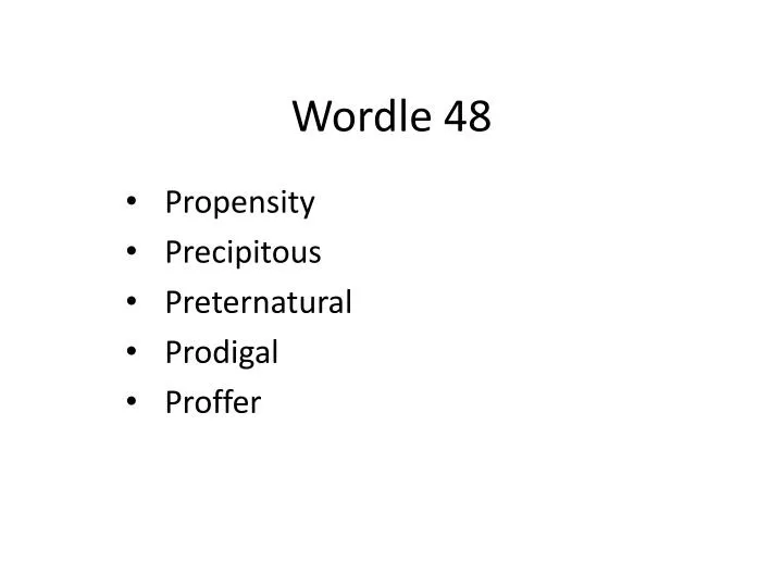 wordle 48