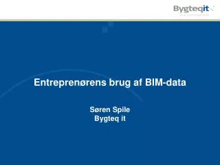 entrepren rens brug af bim data