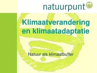klimaatverandering en klimaatadaptatie