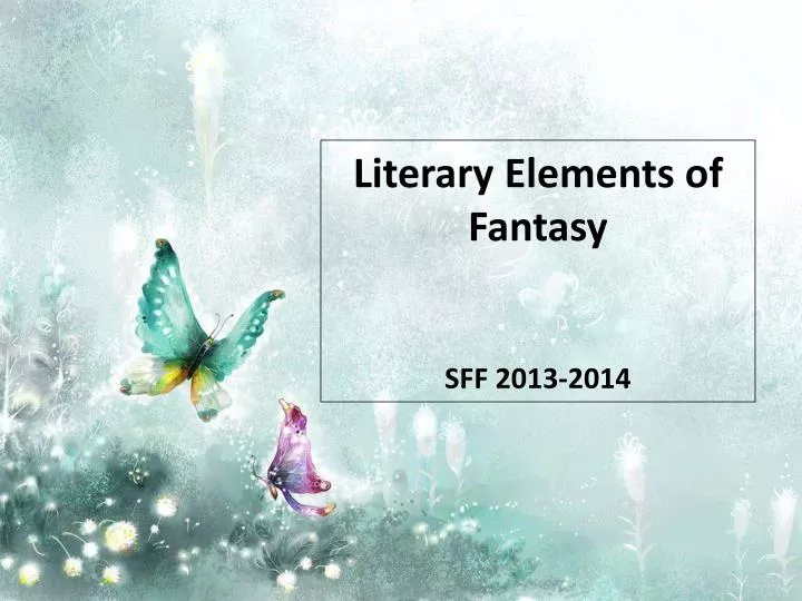 elements of fantasy literature