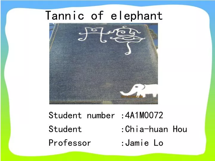 tannic of elephant