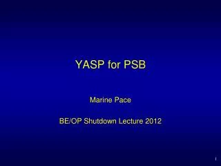 YASP for PSB