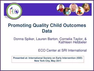 Promoting Quality Child Outcomes Data