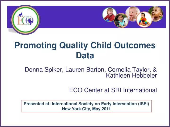 promoting quality child outcomes data