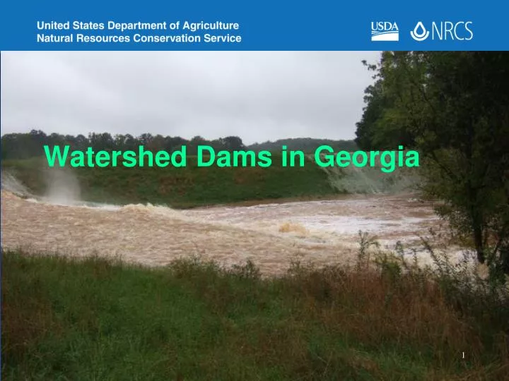 watershed dams in georgia