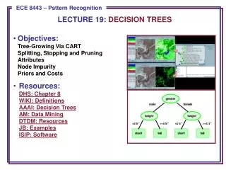 LECTURE 19: DECISION TREES