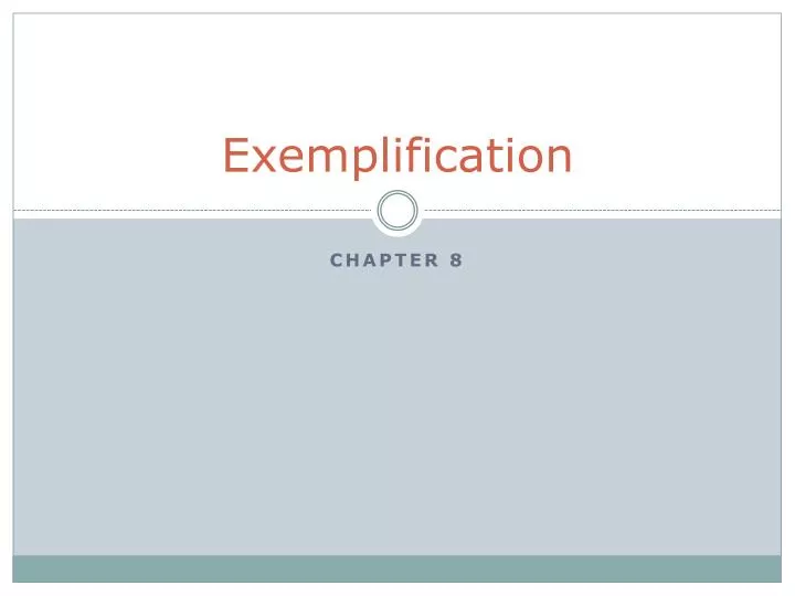 exemplification