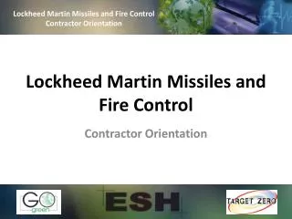 Lockheed Martin Missiles and Fire Control