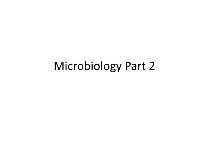 microbiology part 2