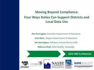 Moving Beyond Compliance: Four Ways States Can Support Districts and Local Data Use