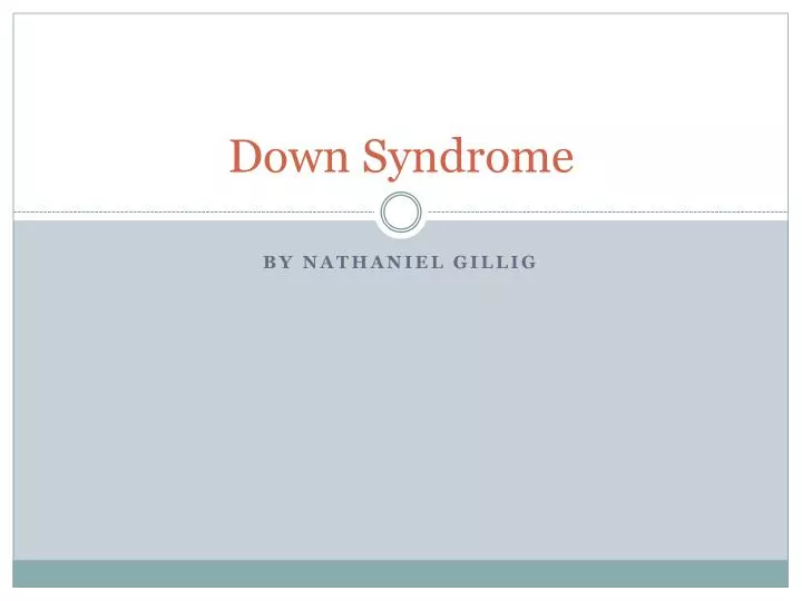 down syndrome