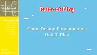 rules of play