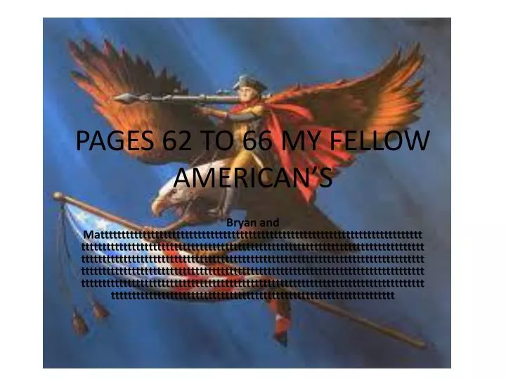 pages 62 to 66 my fellow american s