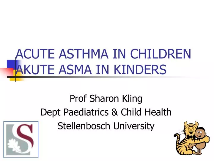 acute asthma in children akute asma in kinders