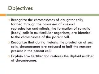 objectives