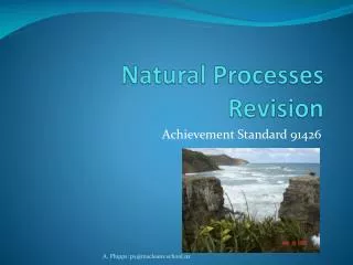 Natural Processes Revision