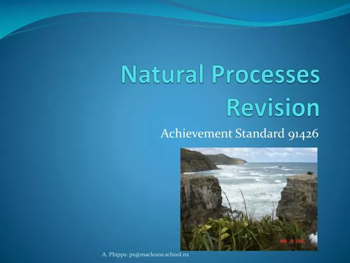 natural processes revision