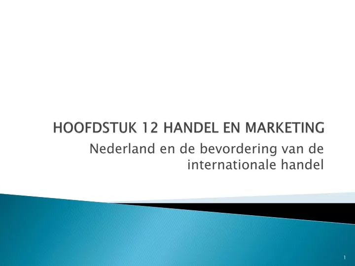 hoofdstuk 12 handel en marketing