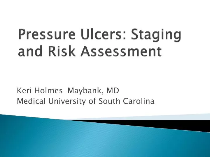 pressure ulcers staging and risk assessment