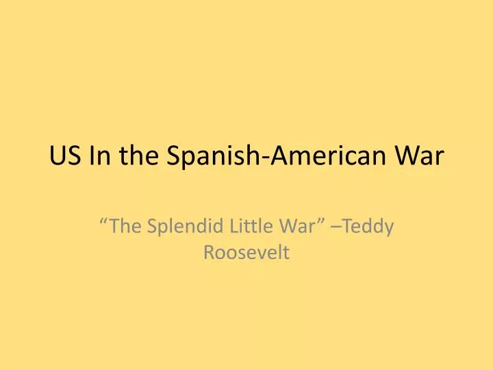 us in the spanish american war