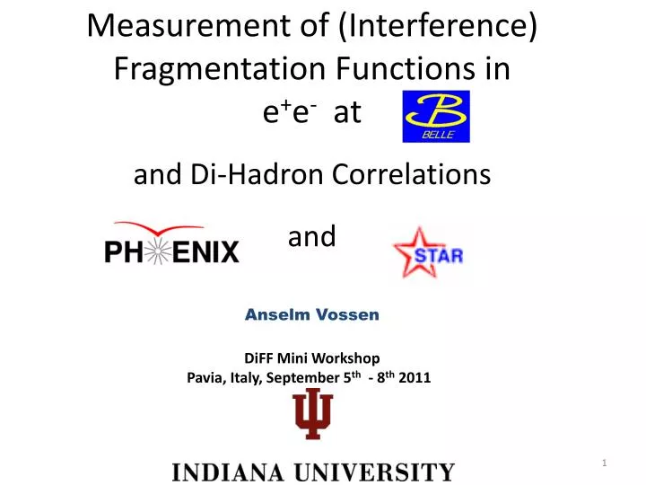 measurement of interference fragmentation functions in e e at