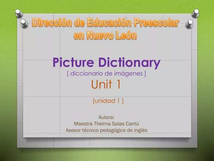 picture dictionary diccionario de im genes unit 1 unidad 1