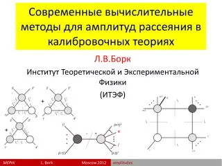 Современные вычислительные методы для амплитуд рассеяния в калибровочных теориях