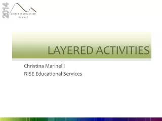 Layered Activities