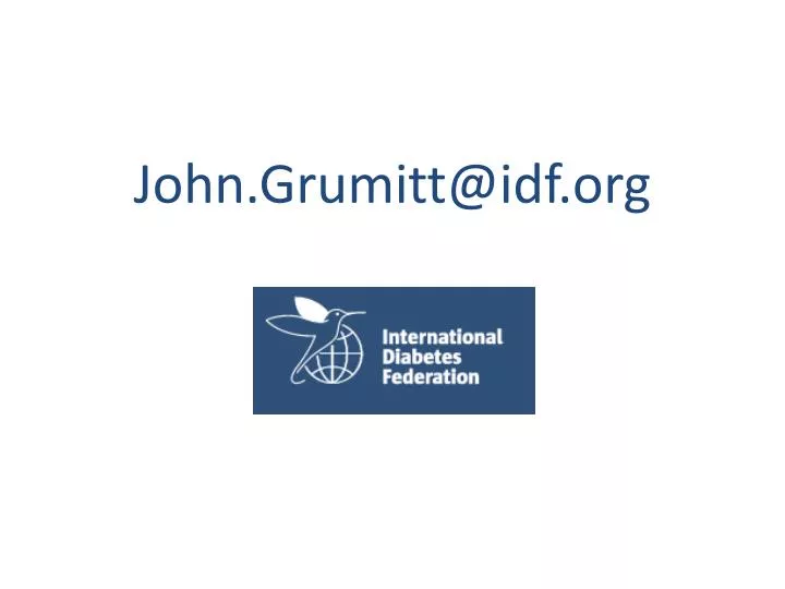 john grumitt@idf org