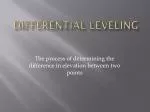 Differential Leveling - slide 1