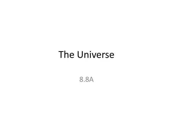 the universe