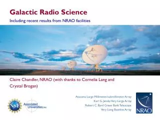 Galactic Radio Science