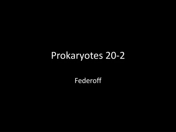 prokaryotes 20 2