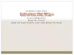Between the Wars - slide 1