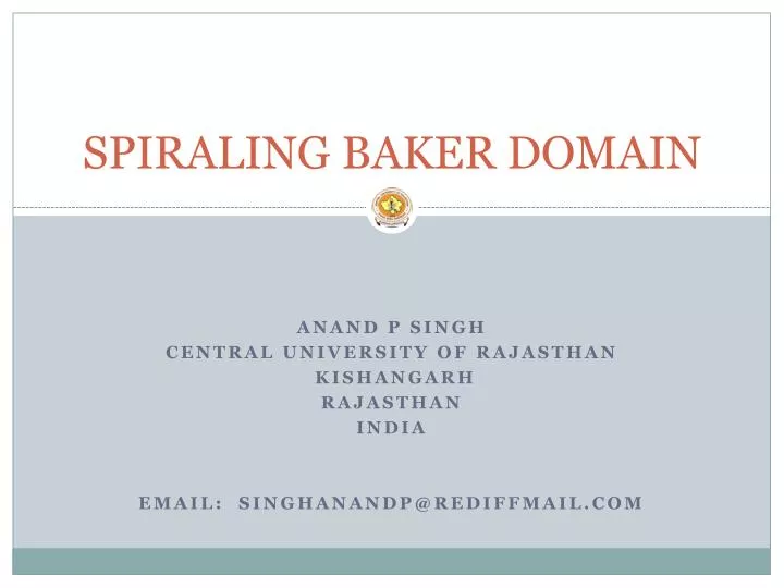 spiraling baker domain