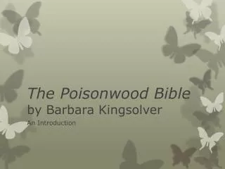 The Poisonwood Bible by Barbara Kingsolver