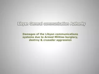 Libyan General communication Authority