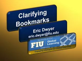 Clarifying Bookmarks