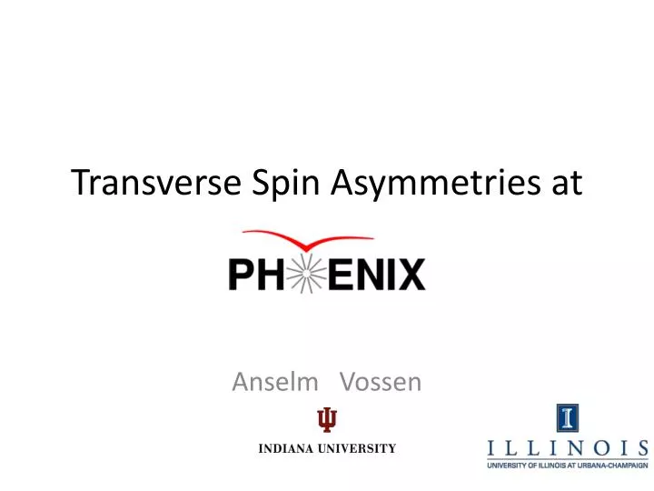 transverse spin asymmetries at
