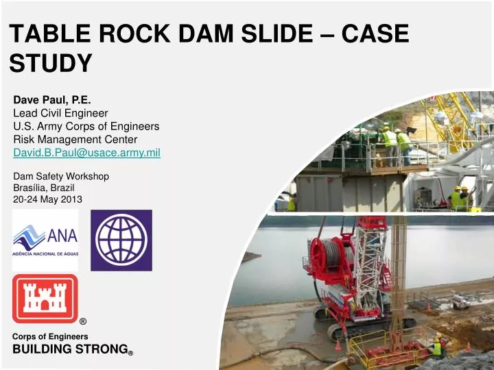 table rock dam slide case study
