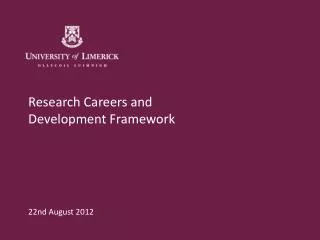 Research Careers and Development Framework